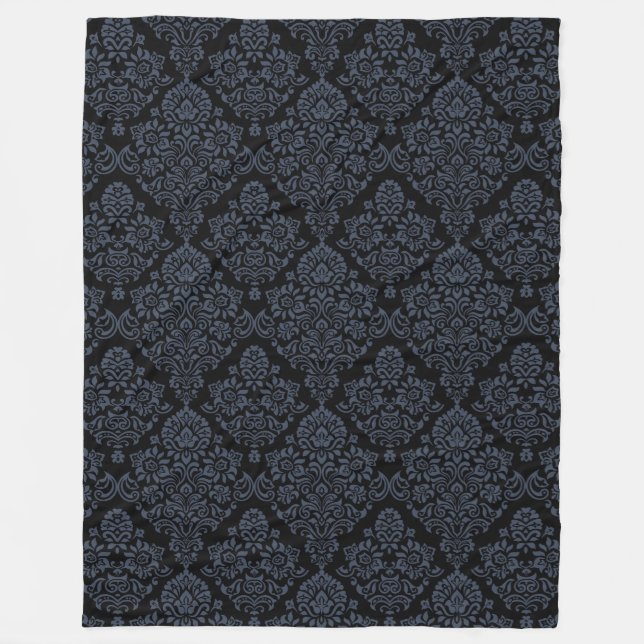 Luxuriöses Damastmuster Fleecedecke (Vorderseite)