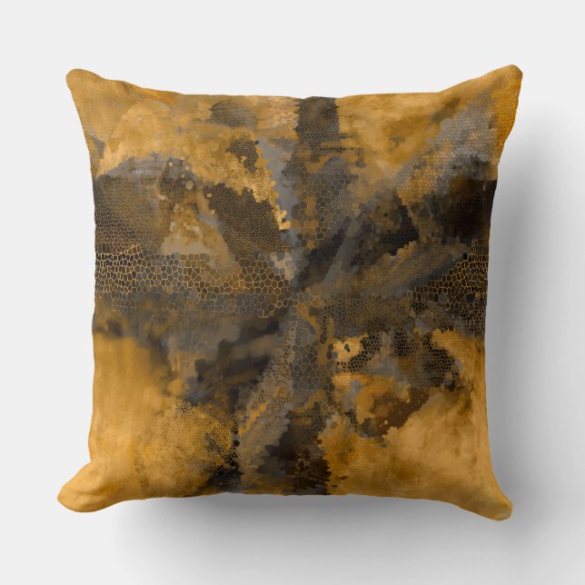 Luxuriöses Design, abstrakte geometrische Formen,  Kissen (Vorderseite)