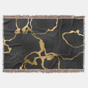 Luxuriöses Design aus schwarz und goldfarbenem Mus Decke