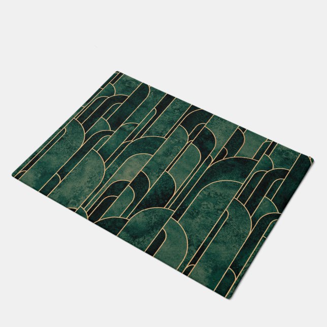 Luxuriöses Design im Art Deco Stil Fußmatte (Schrägansicht)