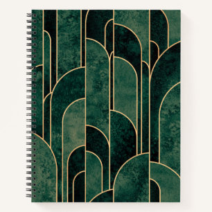 Luxuriöses Design im Art Deco Stil Notizbuch
