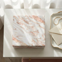 Luxuriöses Design Kupfer Rose Gold Foil Marmor