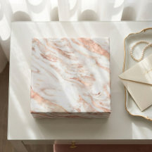 Luxuriöses Design Kupfer Rose Gold Foil Marmor