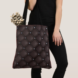 Luxuriöses elegantes Black Gold Quilted Leder Must Tasche
