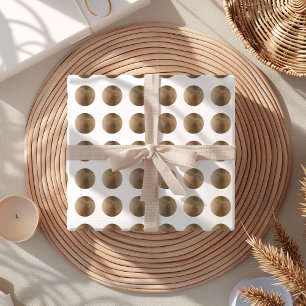 Luxuriöses falsches Gold-Pünktchenmuster Geschenkpapier Set