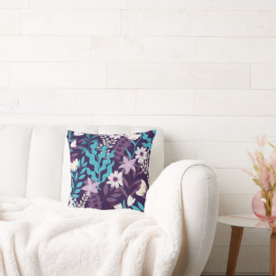 Luxuriöses Floral Elegance Throw Kissen