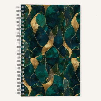 Luxuriöses Geometric Abstrakt Spiral Notebook Notizbuch