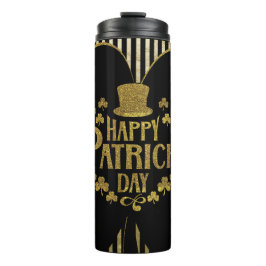 Luxuriöses Glück St. Patrick's Day, Kleeblatt Tumb Thermosbecher