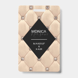 luxuriöses Gold-getuftes Monogramm Ausweis