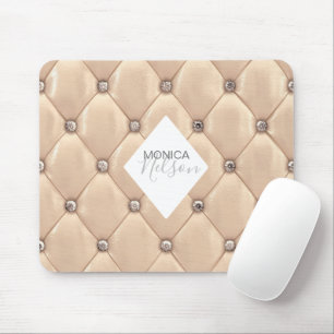luxuriöses Gold-getuftes Monogramm Mousepad