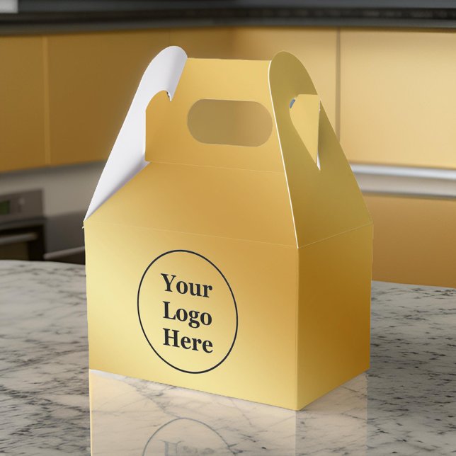 Luxuriöses Gold metallisch Geschenkschachtel (Von Creator hochgeladen)