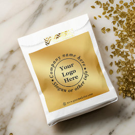 Luxuriöses Gold metallisch Geschenktütchen