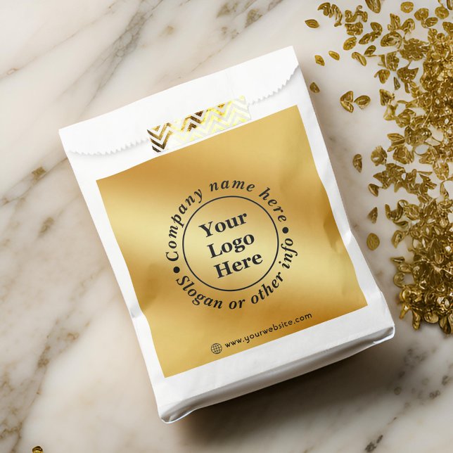 Luxuriöses Gold metallisch Geschenktütchen (Von Creator hochgeladen)