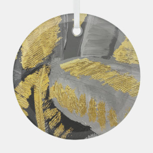 Luxuriöses Gold: Vintage Grunge Textur. Ornament Aus Glas
