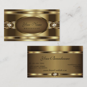 Luxuriöses Goldbraun mit edlem Diamantglanz Visitenkarte