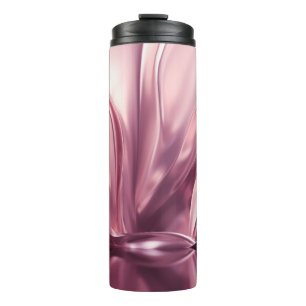 Luxuriöses Golden 3D Illustration Hintergrund Thermosbecher