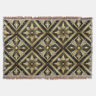 Luxuriöses Golden Geometric 1920er Jahre Dimond Ar Decke