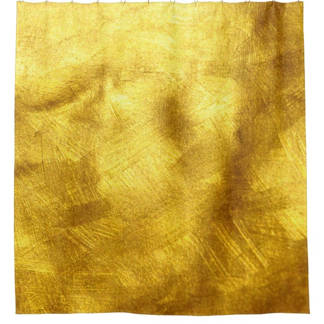 Luxuriöses Golden Texture Design Duschvorhang (Vorderseite)