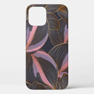 Luxuriöses goldenes, nahtloses, blumengeschmücktes Case-Mate iPhone hülle