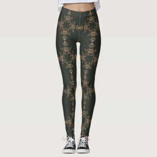 Luxuriöses Goldverzierte ausführliche Leggings