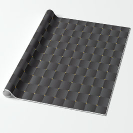 Luxuriöses goldverziertes schwarzes Wrapping Paper Geschenkpapier
