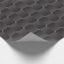 Luxuriöses goldverziertes schwarzes Wrapping Paper
