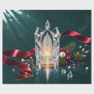 Luxuriöses gotisches Schiefer-Weihnachtspapier Geschenkpapier