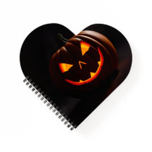 Luxuriöses Halloween-Spiralnotizbuch mit Grusel-Th
