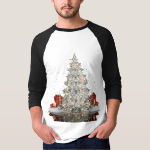 Luxuriöses Kristall-Weihnachtsbaum-T-Shirt Elega T-Shirt