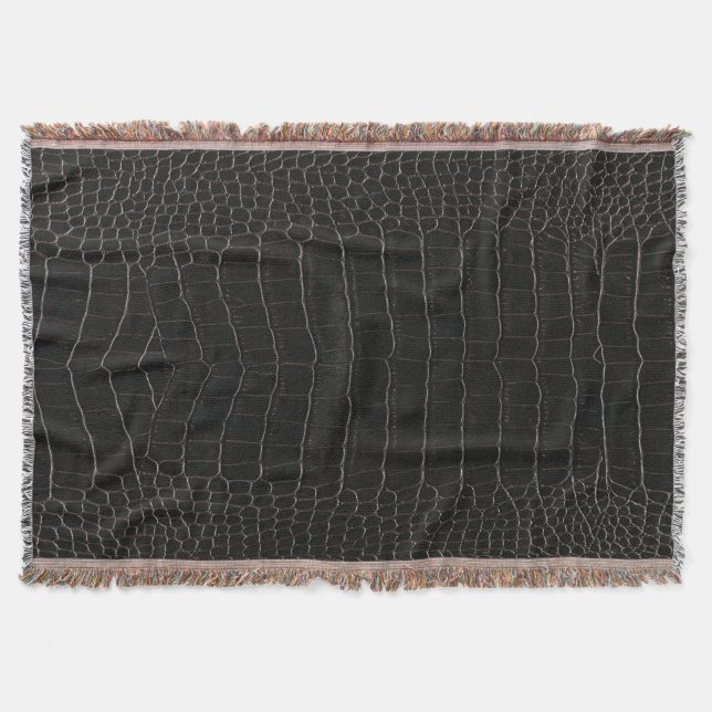 Luxuriöses Krokodilleder: Textil-Textur. Decke (Vorderseite)