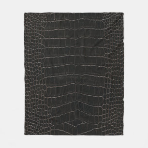Luxuriöses Krokodilleder: Textil-Textur. Fleecedecke