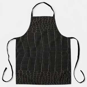 Luxuriöses Krokodilleder: Textil-Textur. Schürze