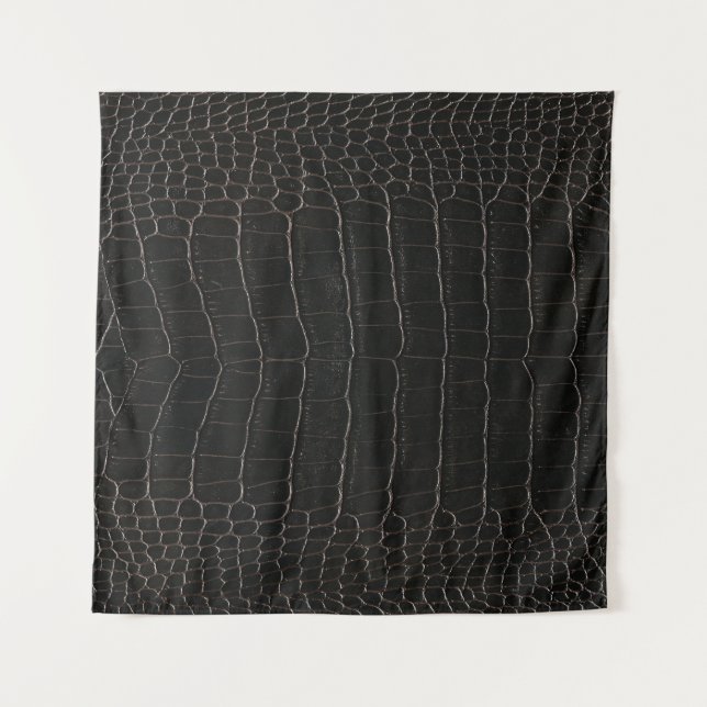 Luxuriöses Krokodilleder: Textil-Textur. Wandteppich (Vorderseite)