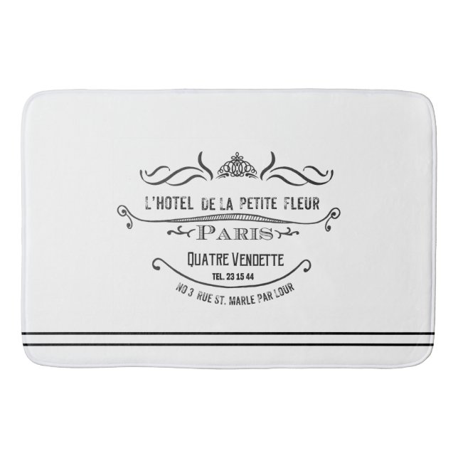 Luxuriöses L' Hotel De La Petite Fleur Badematte (Vorderseite)