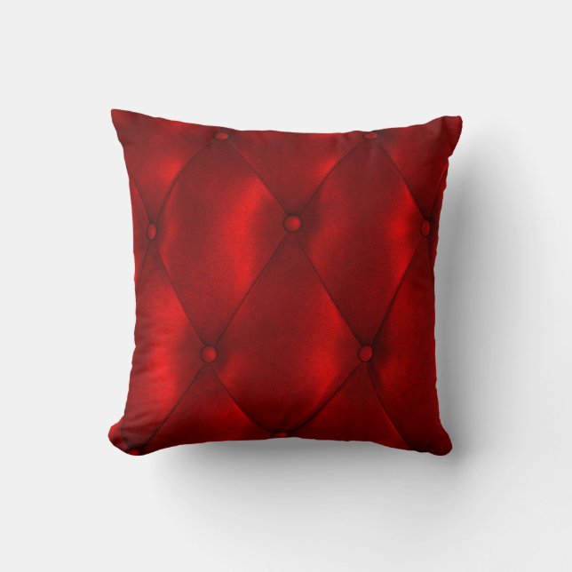 Luxuriöses Leder: Gestaltete Textur Eleganz. Kissen (Vorderseite)