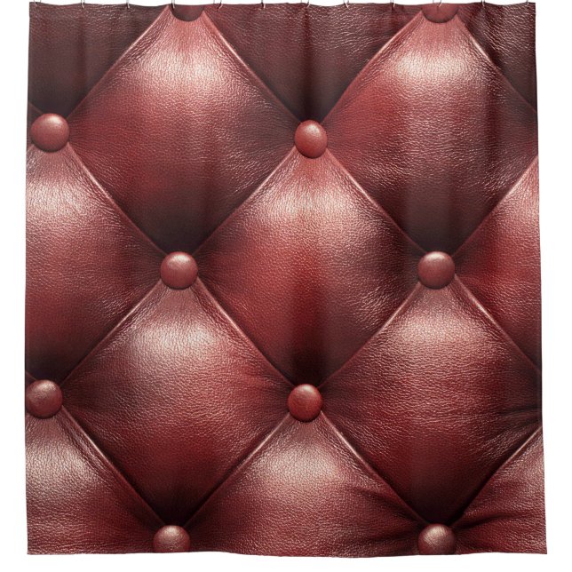 Luxuriöses Ledersofa Upholsterie Duschvorhang (Vorderseite)