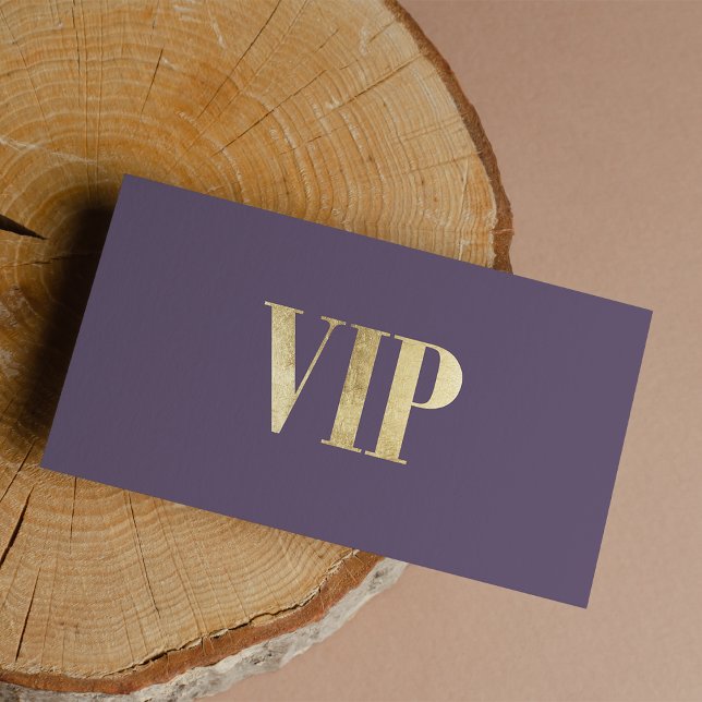 Luxuriöses lila Gold VIP-Kartenklubmitglied Visitenkarte (Luxury dusty purple gold VIP card club member)