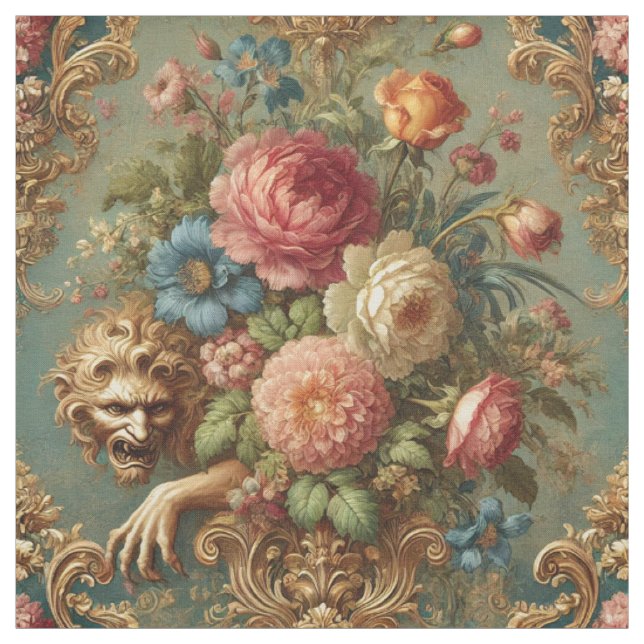 Luxuriöses Lurking - Gothic Statement Tile Stoff (Muster)