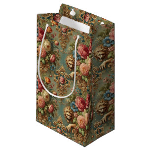 Luxuriöses Lurking - Gotisches Blumendesign Kleine Geschenktüte
