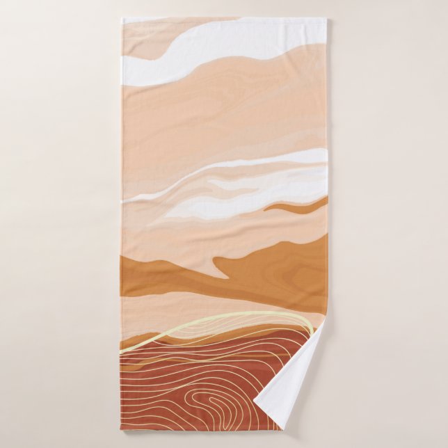 Luxuriöses Marmordesign. Flüssigma Badehandtuch (Badehandtuch)