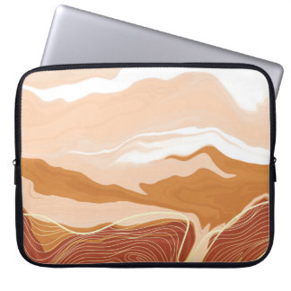 Luxuriöses Marmordesign. Flüssigma Laptopschutzhülle