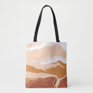 Luxuriöses Marmordesign. Flüssigma Tasche
