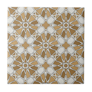 Luxuriöses marokkanisches Zellige-Mosaikmuster Fliese