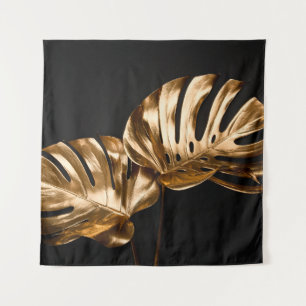 Luxuriöses modernes Design Gold Polygon Hintergrun Wandteppich