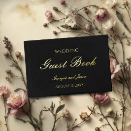 Luxuriöses, modernes Hochzeitsbuch Gästebuch