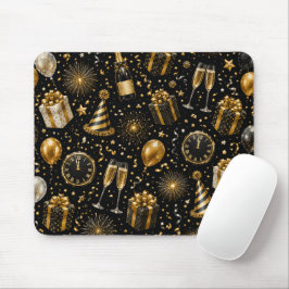 Luxuriöses Neujahrsfeier-Muster Mousepad