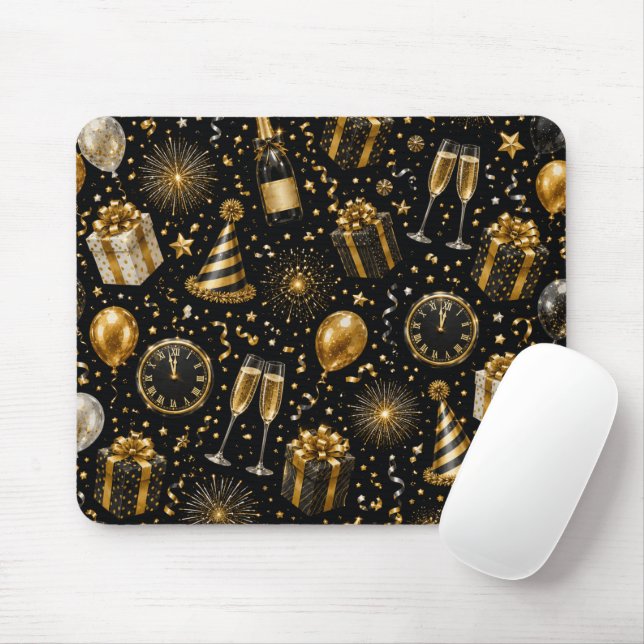Luxuriöses Neujahrsfeier-Muster Mousepad (Mit Mouse)