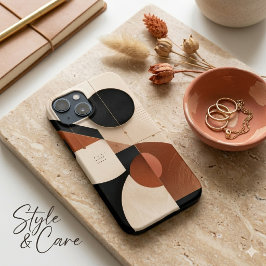 Luxuriöses neutrales geometrisches Ästhetik iPhone Case-Mate iPhone Hülle