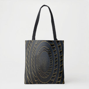 Luxuriöses Papier mit goldener Linie und Tasche