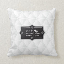 Luxuriöses personalisiertes Hochzeit| Throw-Kissen Kissen
